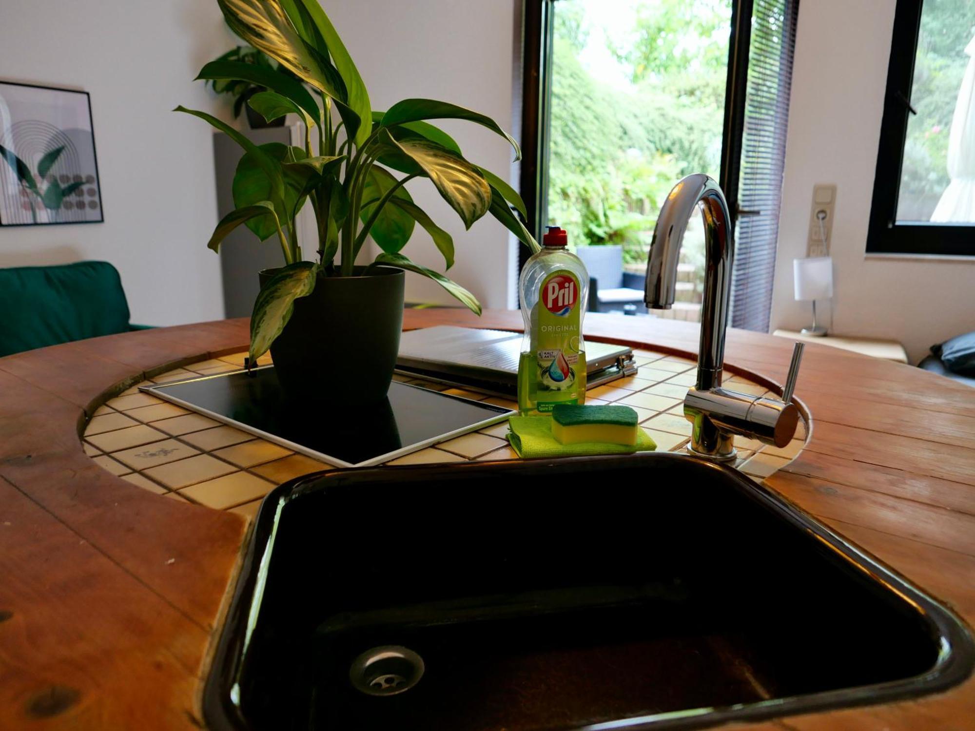 Schoenes Apartment Mit Terrasse Im Steingarten Bad Vilbel Dış mekan fotoğraf